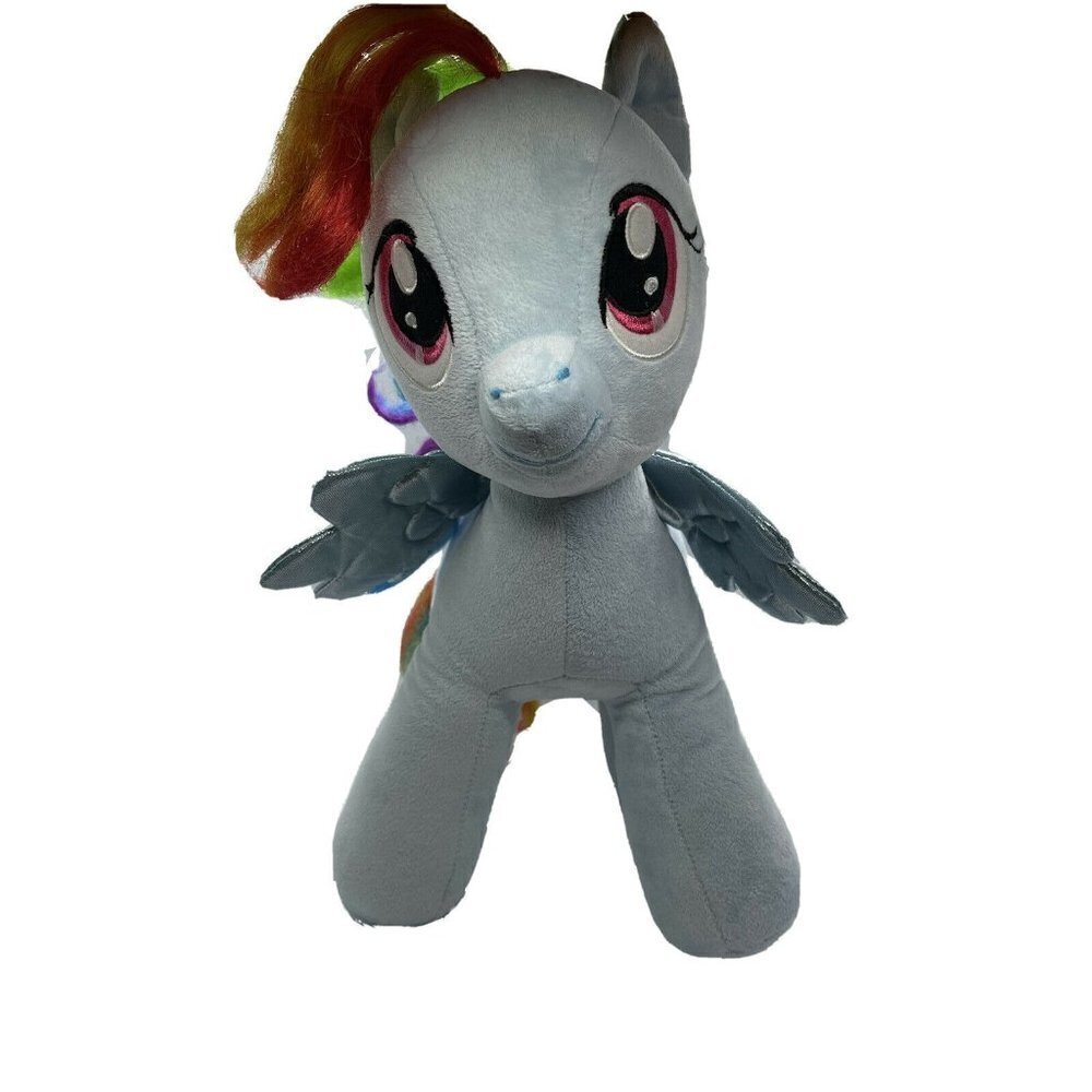 My Little Pony Blue Build A Bear Rainbow Dash MLP BABW Plush Stuffed Animal 16"